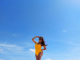 at the beach