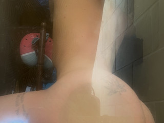 Pressed against the glass