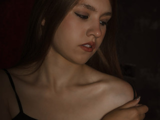 Black Touch in Crimson Light