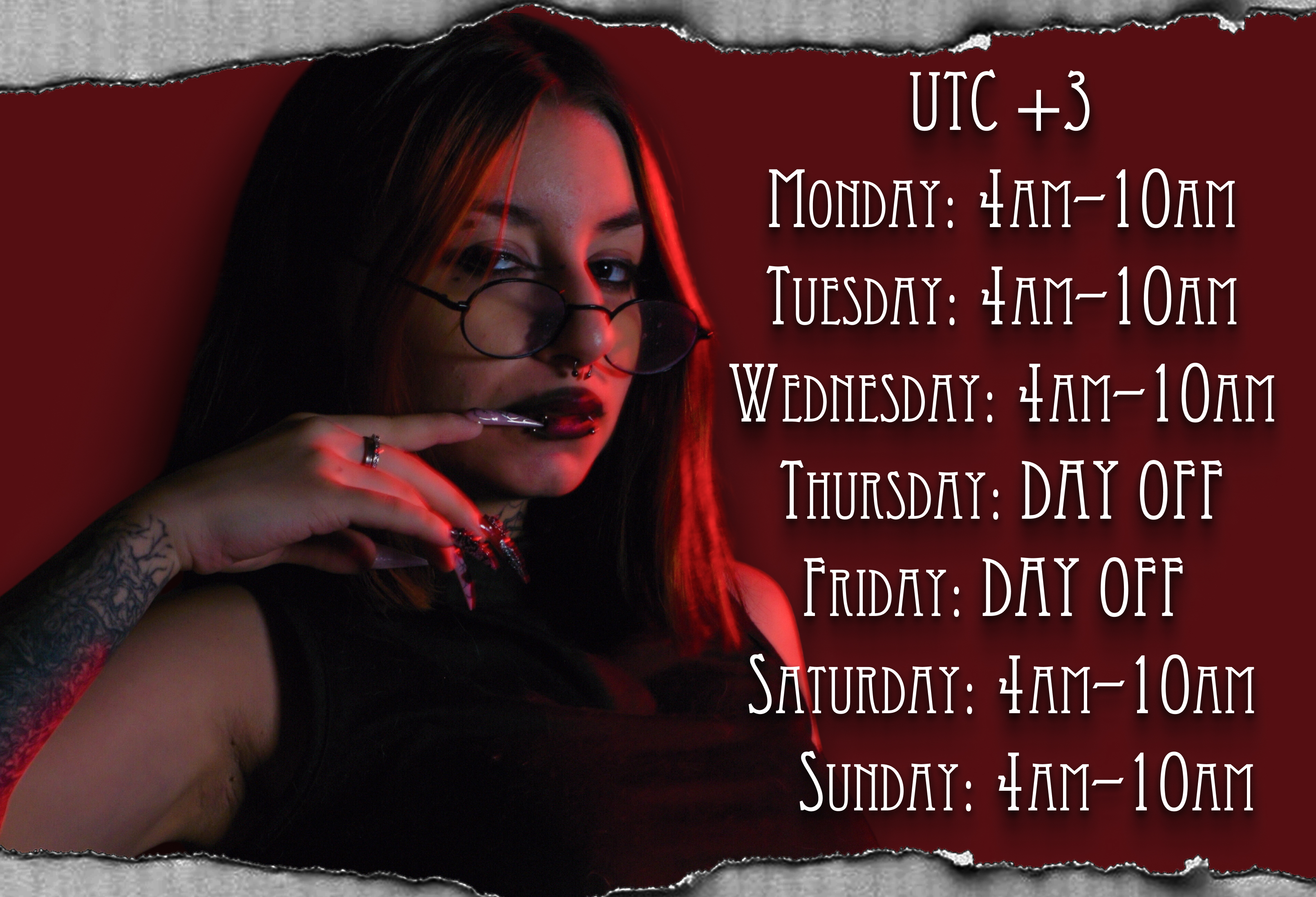 MistressMarcelline My schedule image: 1