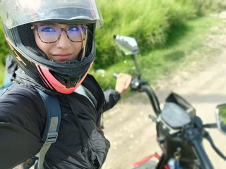 mmm on the motorcycle