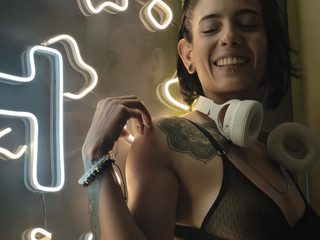 Headphones and music!