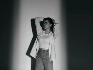 Black and white photosession