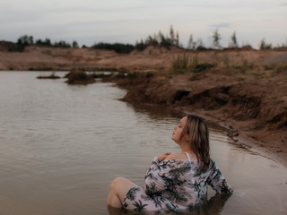 girl in the water