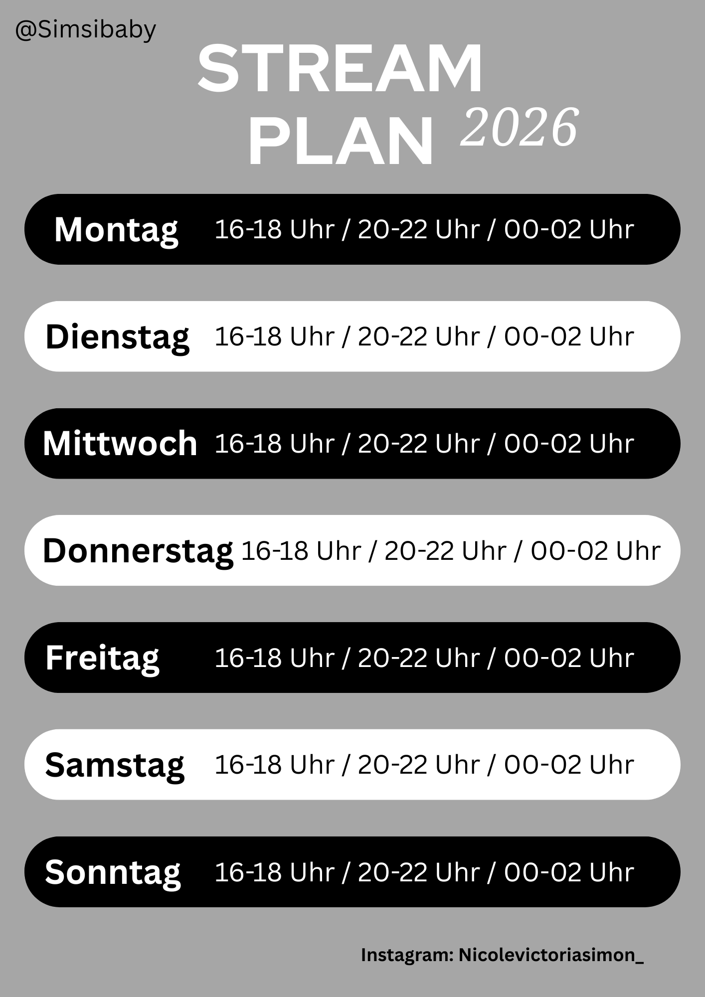 Simsibaby Stream Plan image: 1