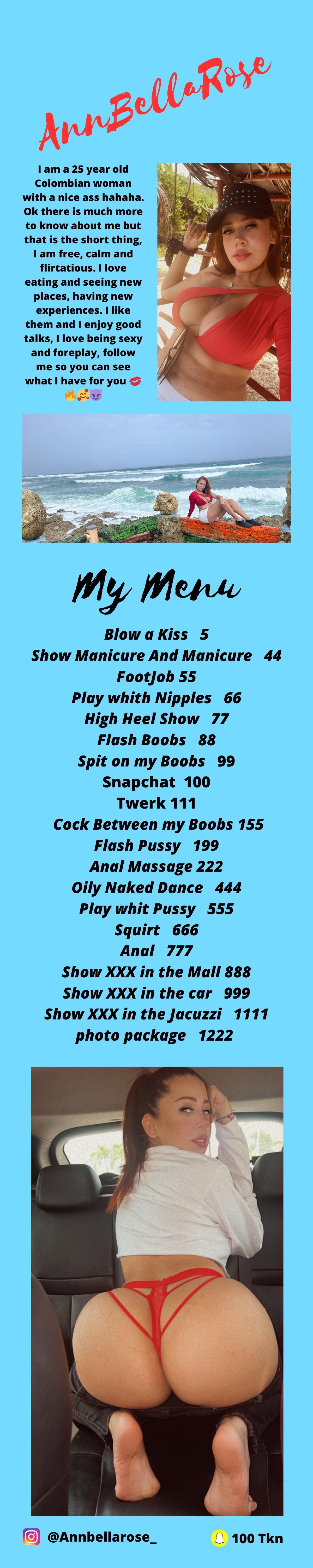 AnnbellaRose MY MENU image: 1
