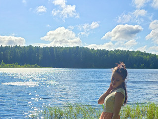 On the beach)