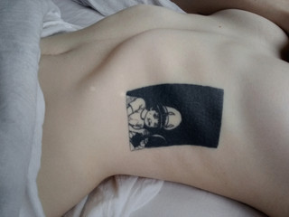 The same tattoo on the ribs