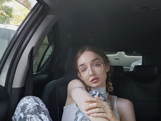 In the car of a sausage lover