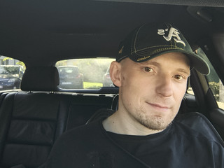 There's a face in the car.