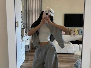 In a tracksuit
