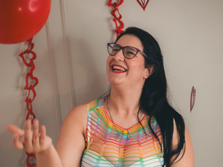 Curvy and proud, soft and powerful