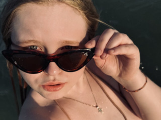 on beach