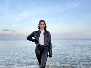 a little bit of me near the sea