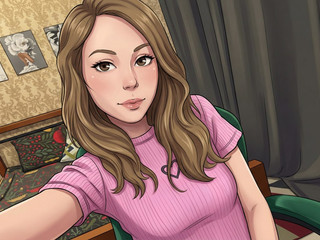 Мультяшная девчонка