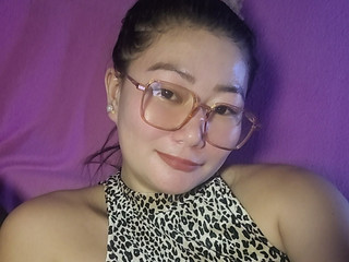 With a glasses