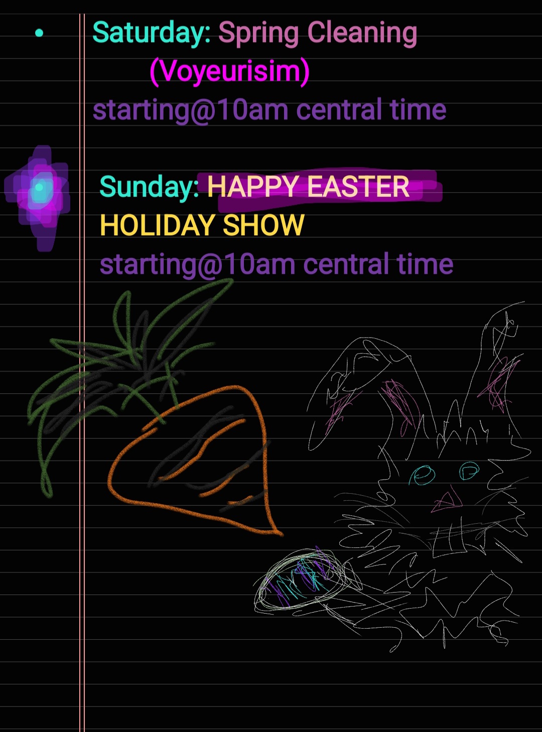 Bambi-40 Cam Show Weekly Schedule image: 2