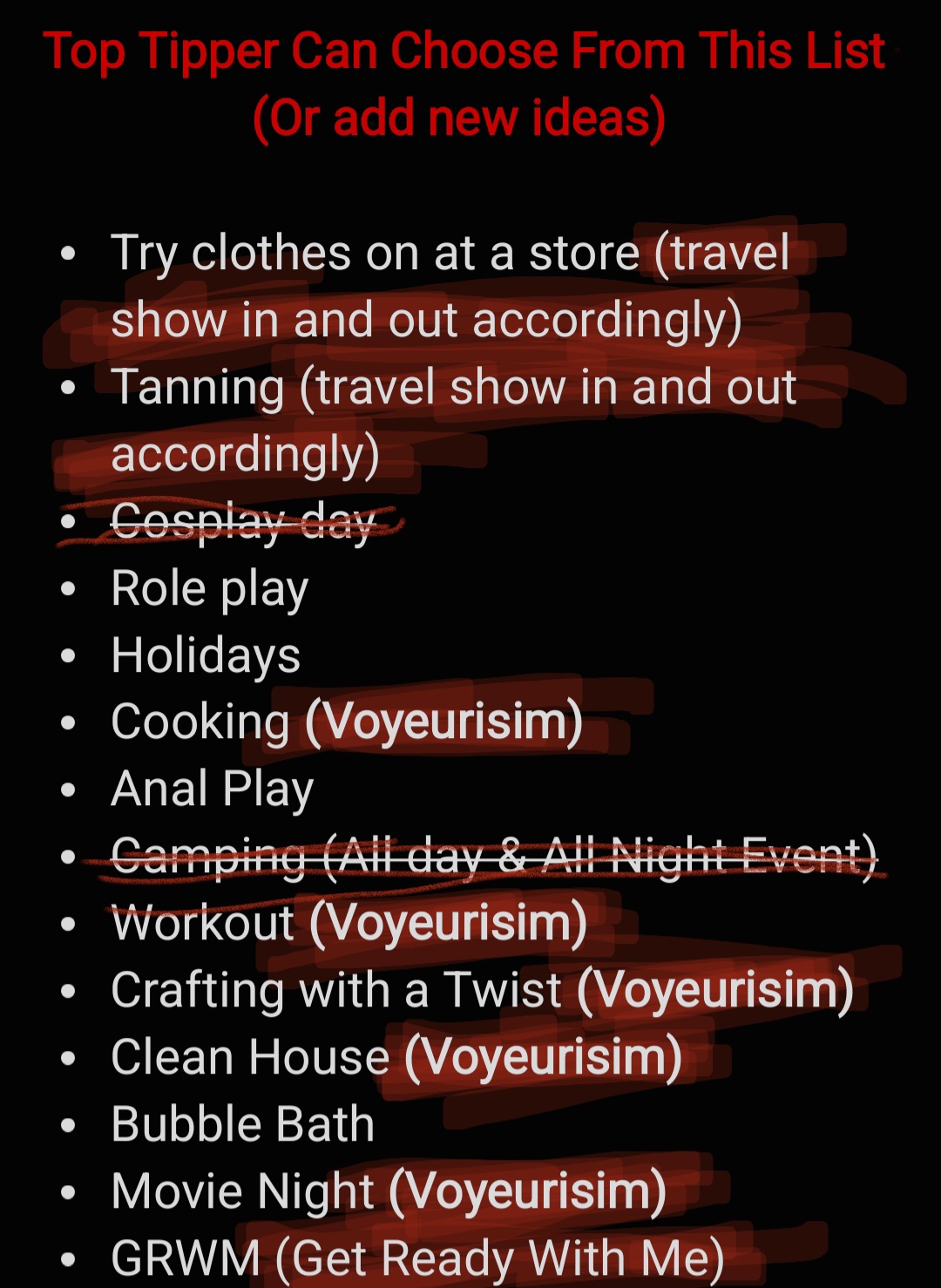 Bambi-40 Show Suggestions (King Tipper ONLY) image: 1