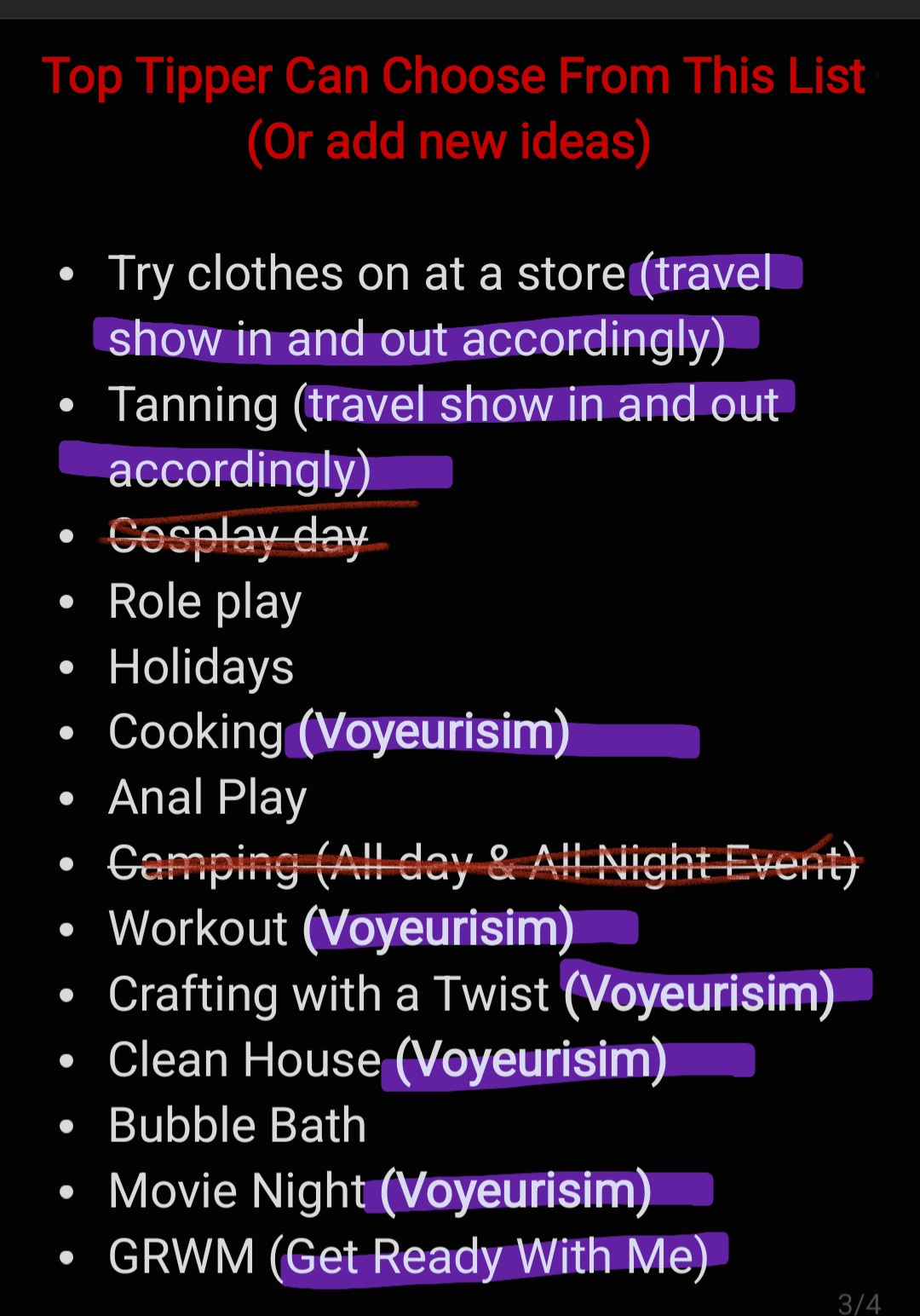 Bambi-40 Show Suggestions (King Tipper ONLY) image: 1