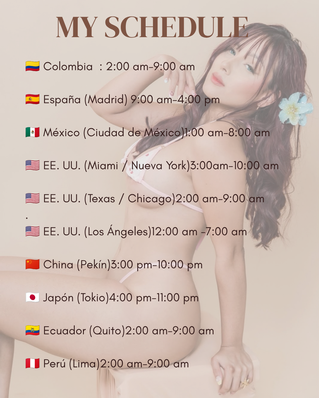 Brunasanoliv MY SCHEDULE image: 1