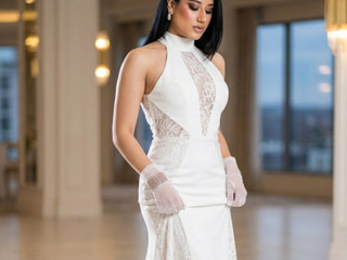 elegant white dress