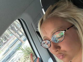 In the car