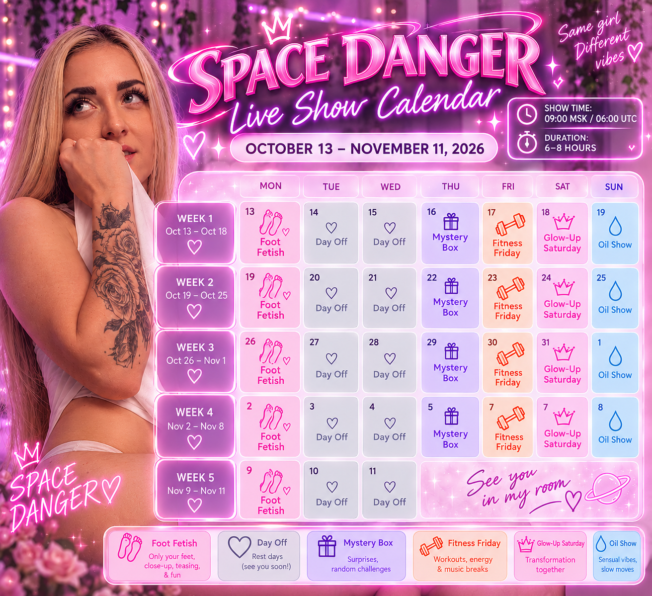SpaceDanger ⭐Live Show Calendar⭐ image: 1