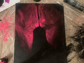 Drawing of my butt imprint