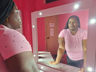 A modern goddess posing with total elegance