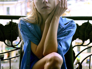 On Balcony