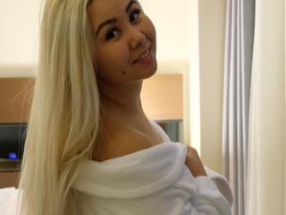 Posing in the bedroom in Sochi 