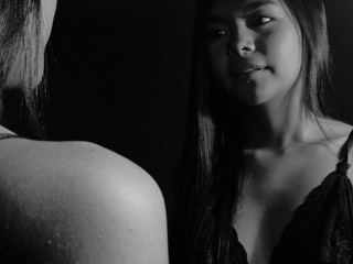 Cute black and white
