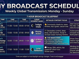 MY BROADCAST SCHEDULE