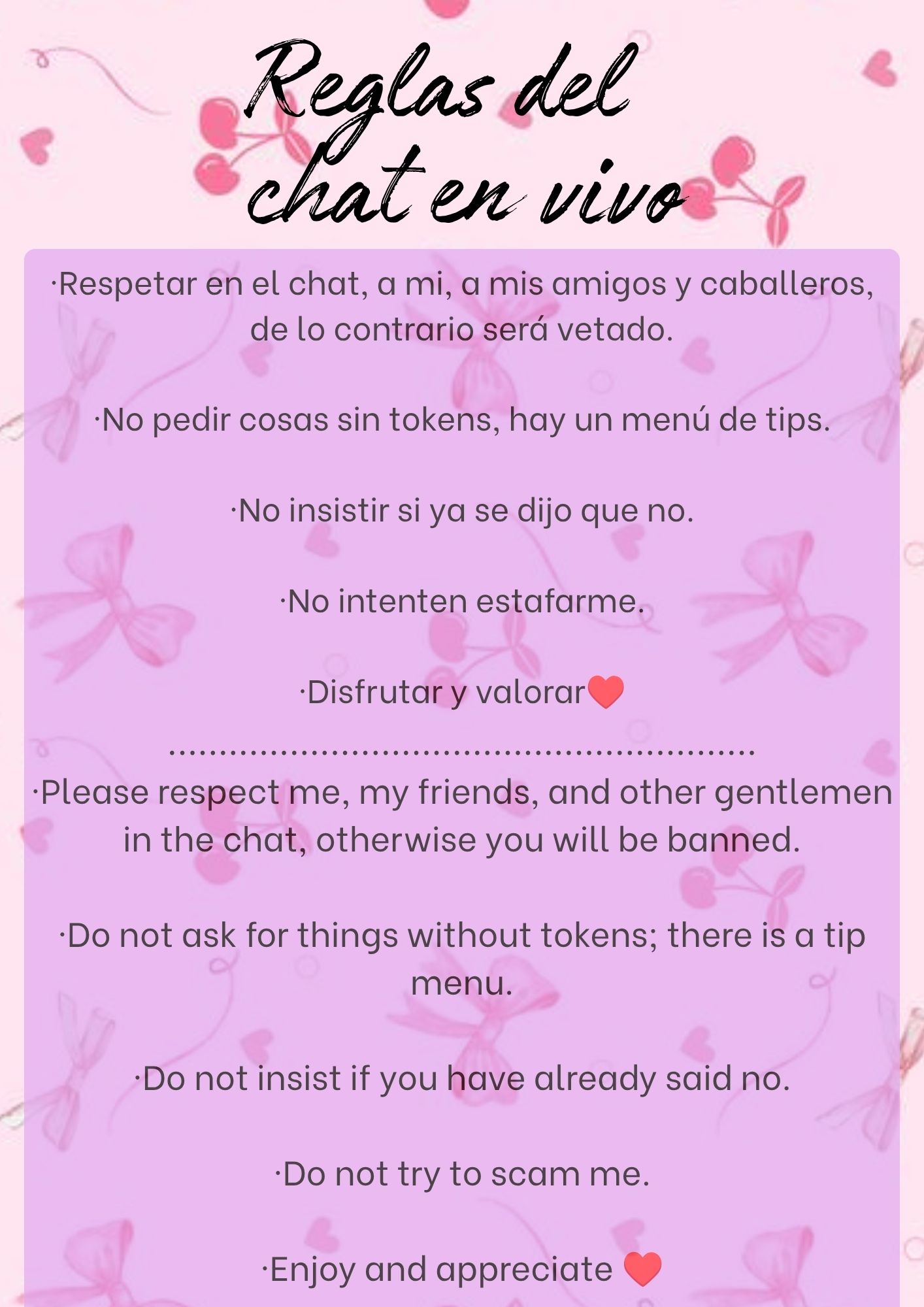 Micadiaz Live chat rules❤️ image: 1