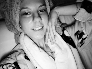 Black and white