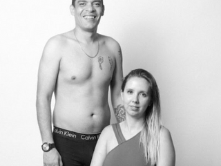Black and white