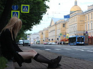 On the street