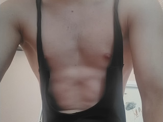 I'm in a wrestling suit