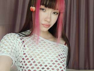 Mesh top peach clip