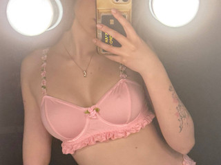In pink