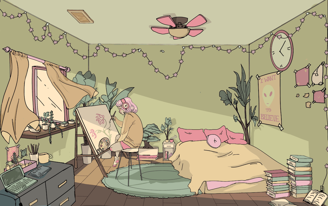 ane4kaa Hi, I'm here to create a cozy and warm atmosphere image: 3