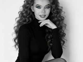 Lady in black