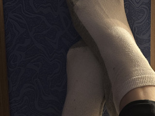 legs of different colors