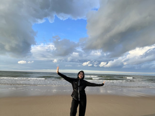 Chris on the beach