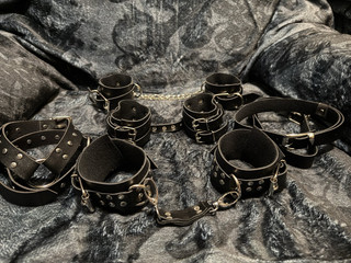 Handcuffs, chokers, armlets