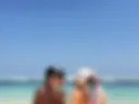 On the beach)
