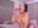 I suck a juicy cock with bare breasts