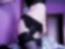 Black lingerie on camera
