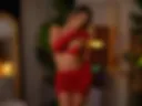 Temptation wearing red