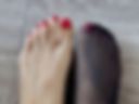 red pedicure